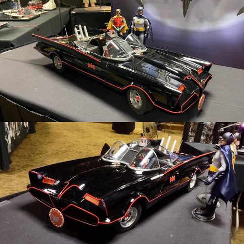 Our 1/6 scale batmobile from the 1966 tv series in our booth at Wonderfest 2022 image