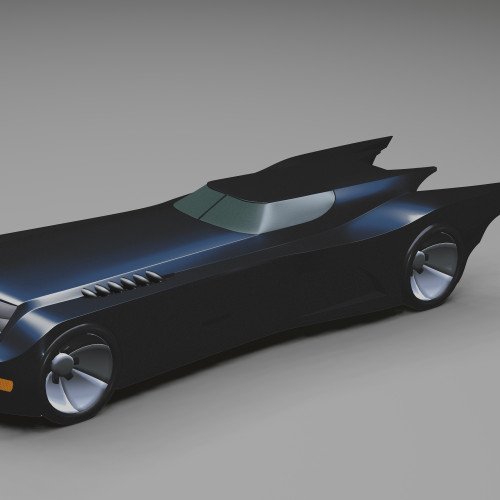 1/6 scale Batman The Animated Series (BTAS) Batmobile - Blue shaded