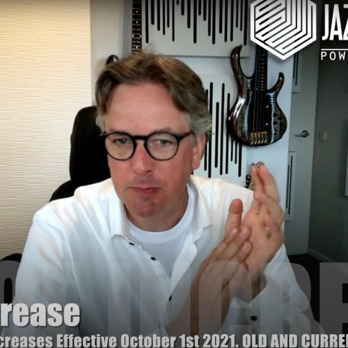 Price increase notification OCTOBER 2021 image