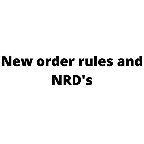 New NRD and order rules image